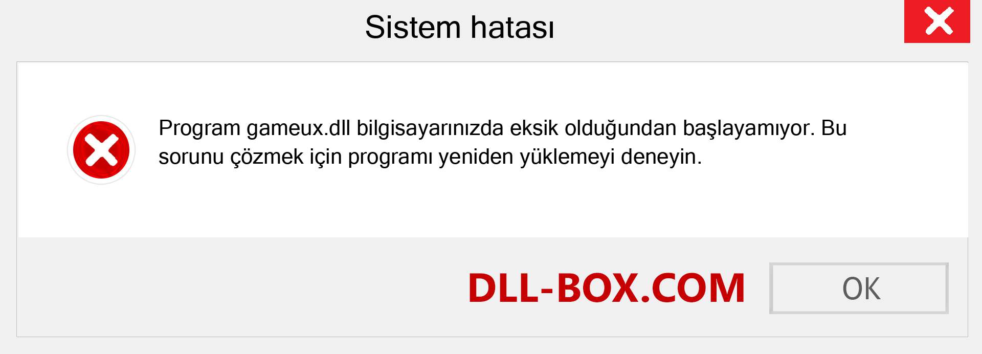 gameux.dll dosyası eksik mi? Windows 7, 8, 10 için İndirin - Windows'ta gameux dll Eksik Hatasını Düzeltin, fotoğraflar, resimler